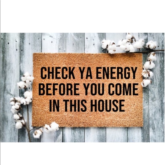 Check Ya Energy Doormat - Picture 1 of 1